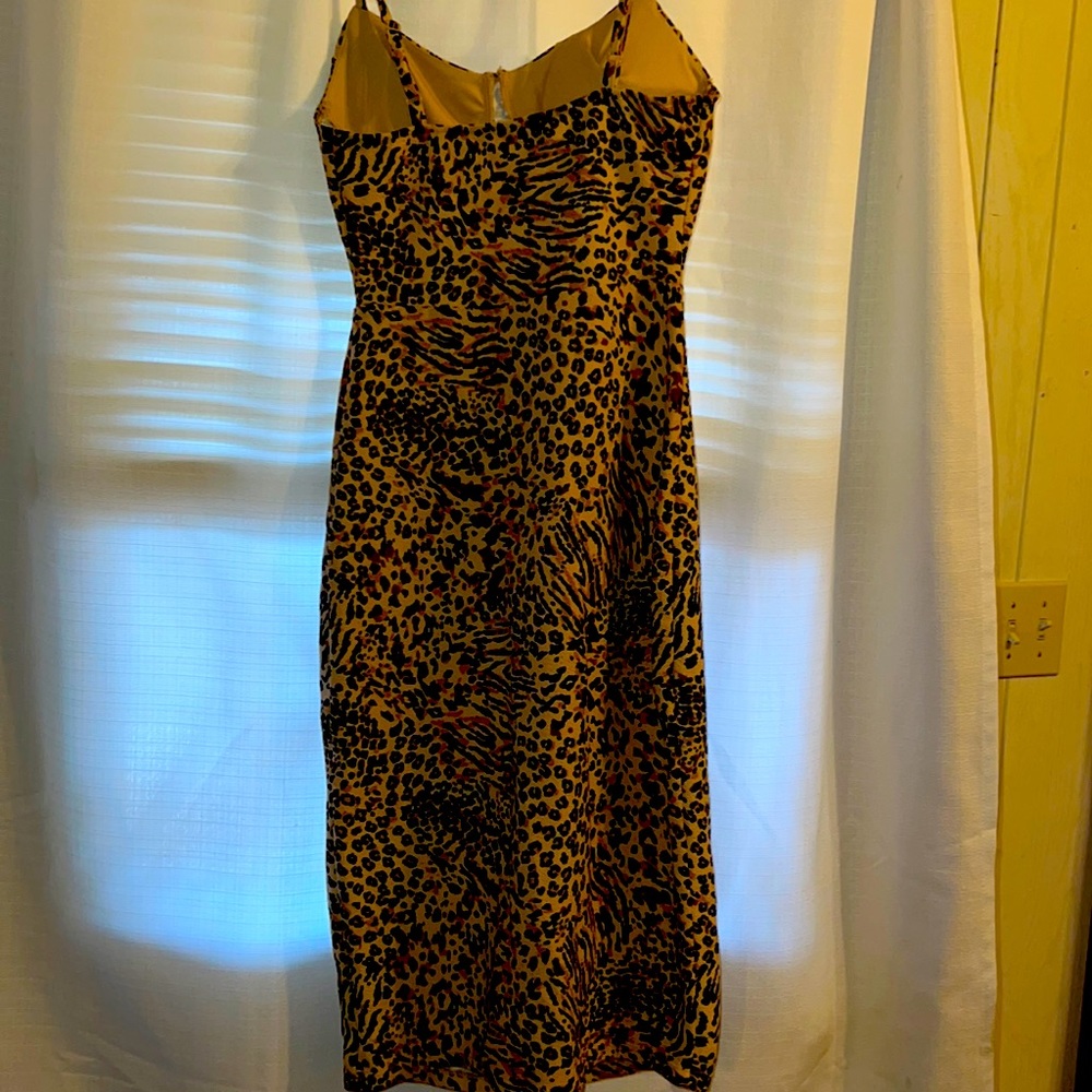 Leopard bodycon dress XS